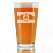 Utah Flag Pint Glass for Beer - State Themed Drinking Decor and Gifts for Utahn Women & Men - 16 Oz Glasses (Copy)