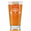 Kids Have Paws Dog Engraved Pint Glass Gifts for Dog People High Quality Pint Glasses for Beer - 16oz
