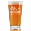 One Dam Project - Pint Glass for Beer - Funny Handyman Gifts for Construction Workers - 16 oz Glasses