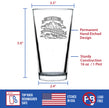 She Will Move Mountains - Pint Glass for Beer - Inspirational Gifts for Women - 16 oz Glasses