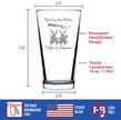 Sister I Got To Choose - Pint Glass for Beer - Best Friend Gifts for Women - 16 oz Glasses