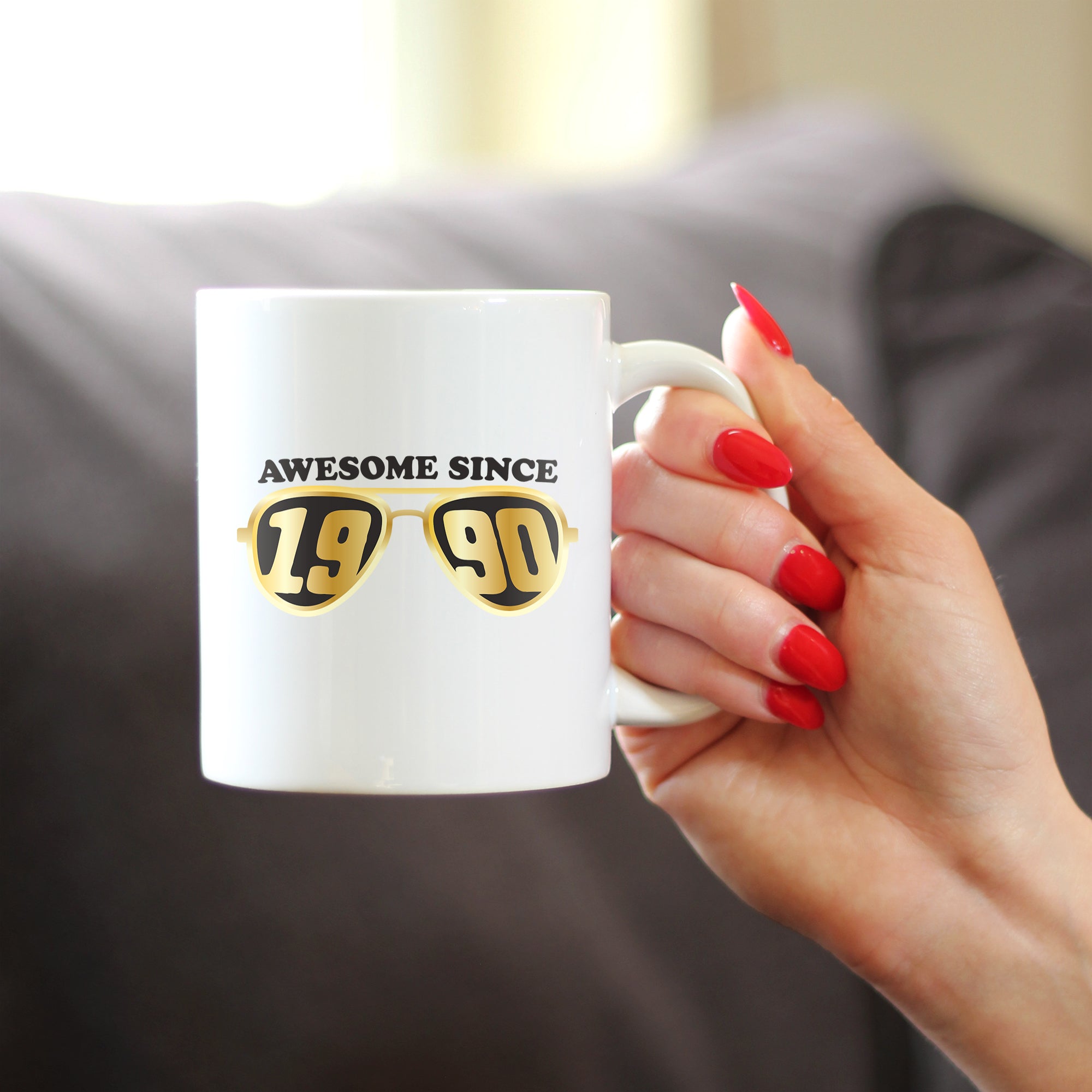 Awesome Since 1990 Coffee Mug 35th Birthday Gift Ideas White Ceramic Coffee Cup