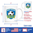 Soccer Coach Gifts for Coaches Coffee Mug Best Coach Ever White Ceramic Coffee Cup