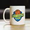 Basketball Coach Gifts for Coaches Coffee Mug Best Coach Ever White Ceramic Coffee Cup