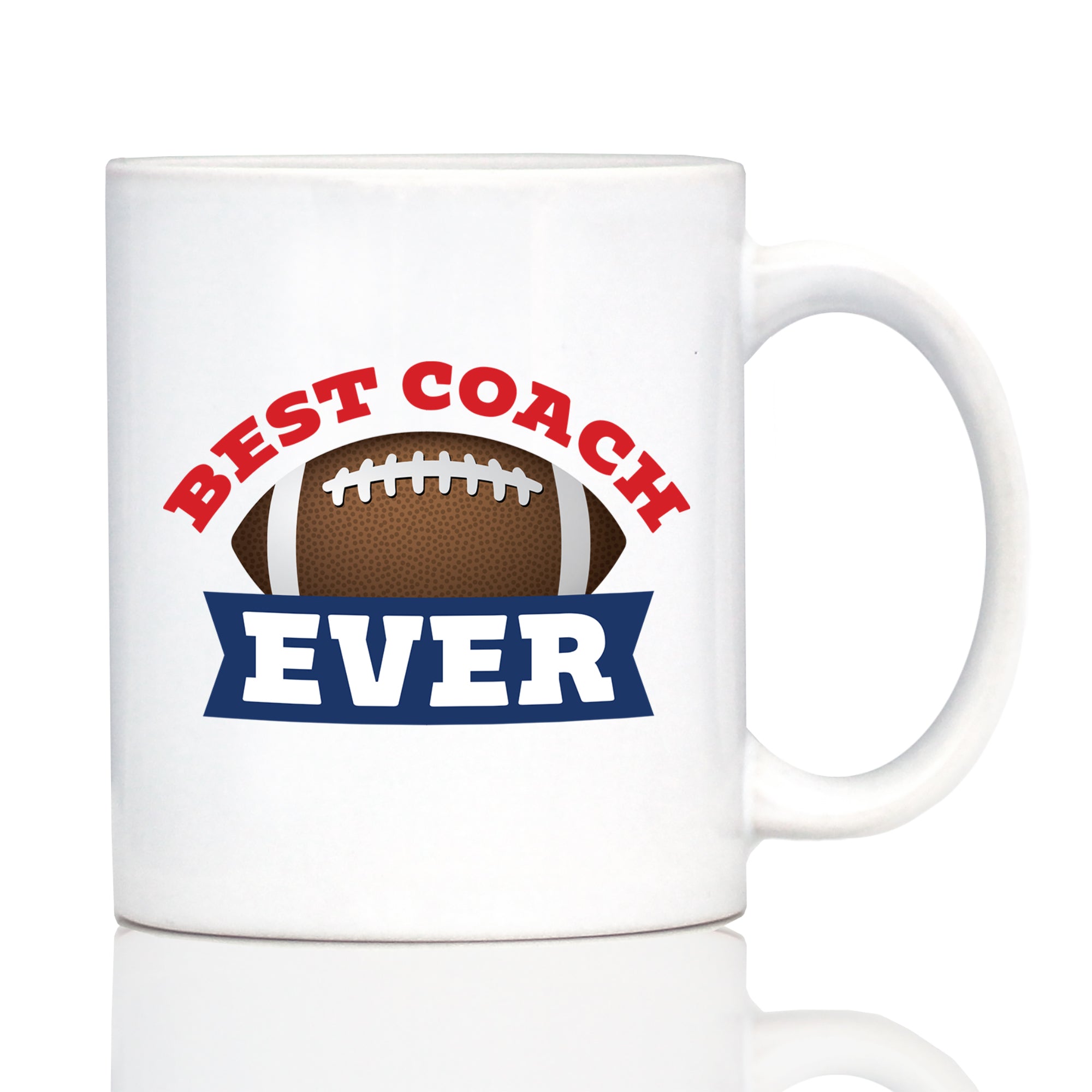 Coach Gifts for Football Coaches Coffee Mug Best Coach Ever White Ceramic Coffee Cup