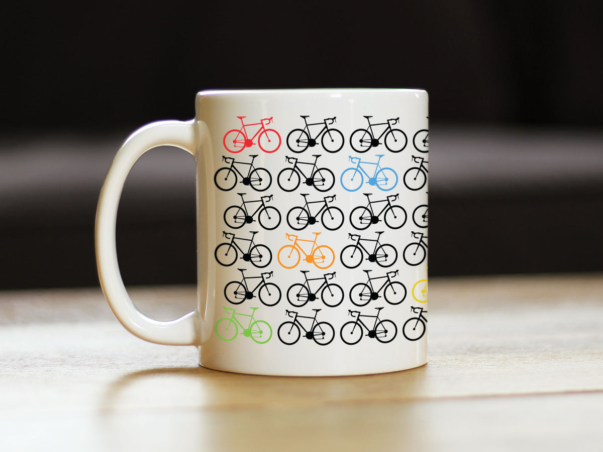 Bicycle Coffee Mug - Unique Road Biking Themed Decor and Gifts for Cyclists