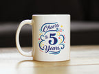 Cheers to 5 Years - Coffee Mug Gifts for Women & Men - 5th Anniversary Party Decor