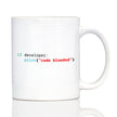 Code Blooded Coffee Mug Funny Tech Gifts for Programmer, Coder & Computer Geeks White Ceramic Coffee Cup