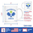 Designated Dinker - Funny Pickleball Coffee Mug Gifts for Women and Men