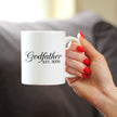 Godfather Est 2026 - Coffee Mug - New Godfather Gift for First Time Godparents - Decorative White Ceramic Coffee Cup