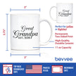 Great Grandpa Est 2026 - Coffee Mug - New Great Grandfather Gift for First Time Great Grandparents - Decorative White Ceramic Coffee Cup