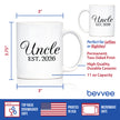 Uncle Est 2026 - Coffee Mug - New Uncle Gift for First Time Uncles - Decorative White Ceramic Coffee Cup