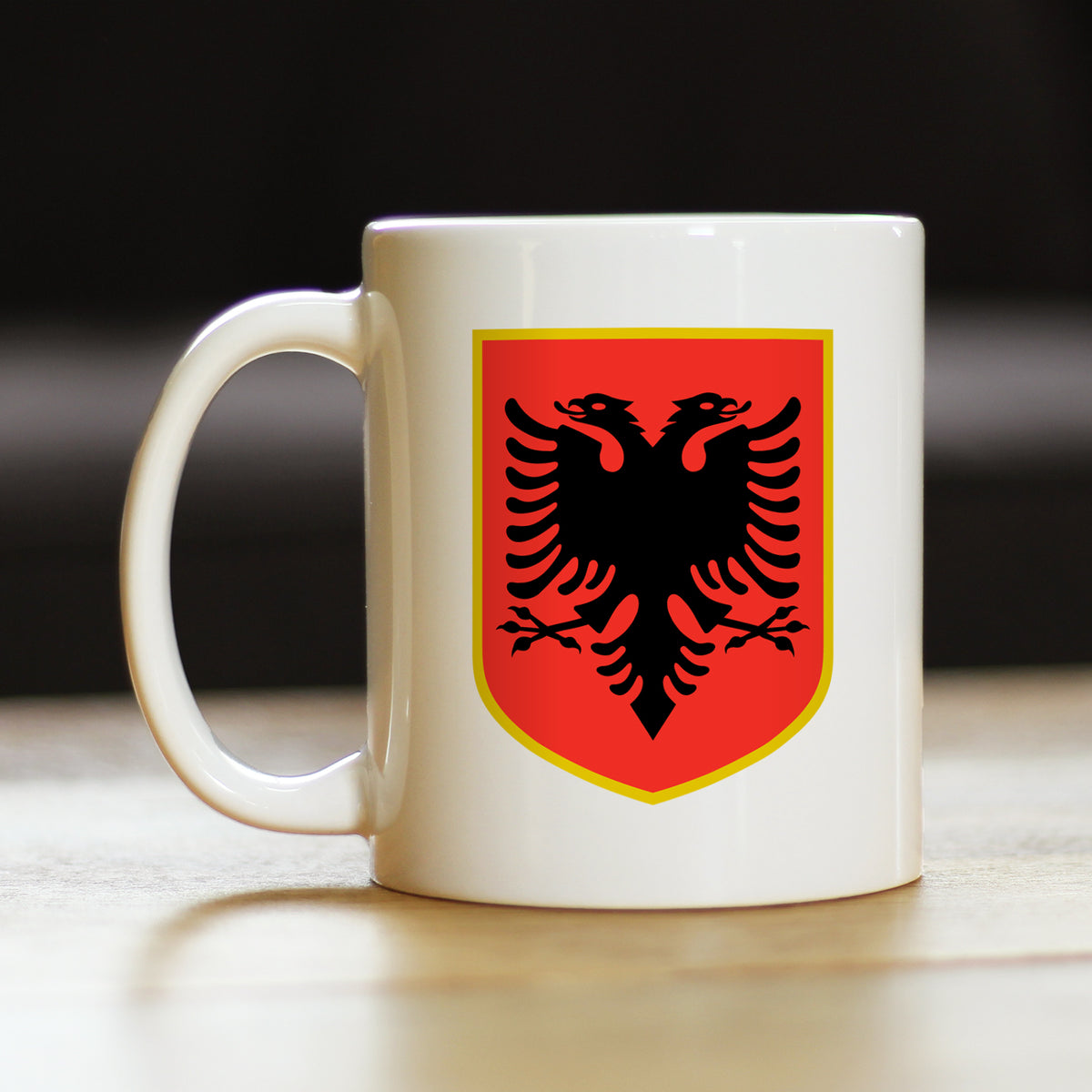 Albania Flag Coffee Mug - Country Pride Themed Drinking Decor and Gifts for Albanians