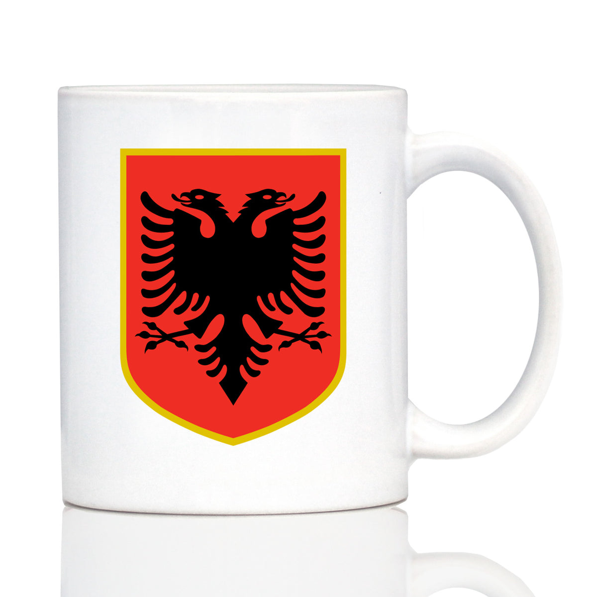 Albania Flag Coffee Mug - Country Pride Themed Drinking Decor and Gifts for Albanians