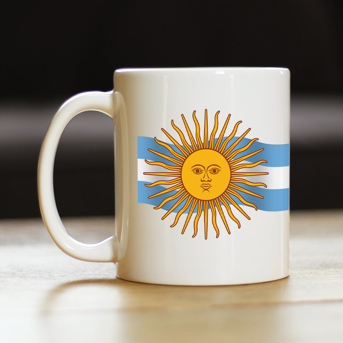 Argentina Flag Coffee Mug - Country Pride Themed Drinking Decor and Gifts for Argentinians