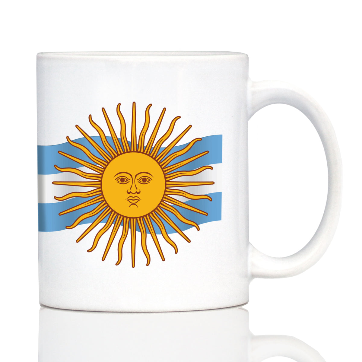 Argentina Flag Coffee Mug - Country Pride Themed Drinking Decor and Gifts for Argentinians