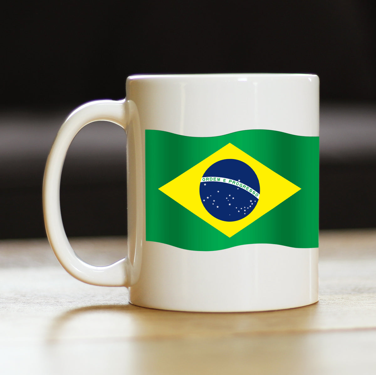 Brazil Flag Coffee Mug - Country Pride Themed Drinking Decor and Gifts for Brazilians