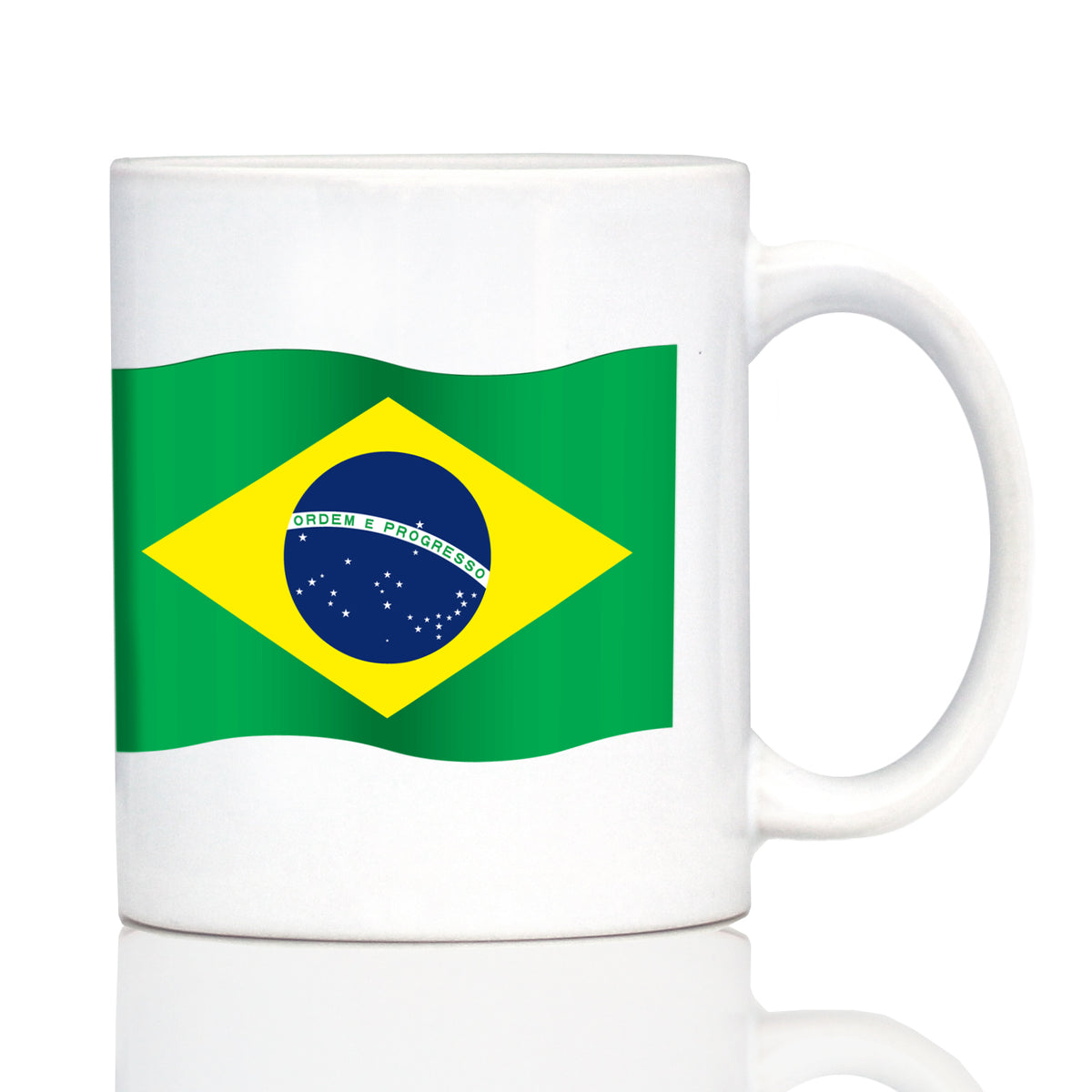 Brazil Flag Coffee Mug - Country Pride Themed Drinking Decor and Gifts for Brazilians