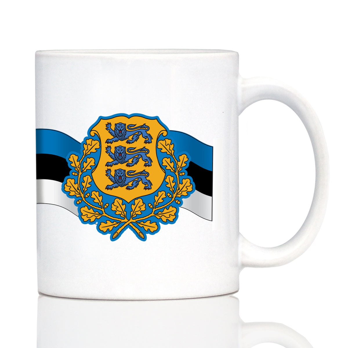 Estonia Flag Coffee Mug - Country Pride Themed Drinking Decor and Gifts for Estonians