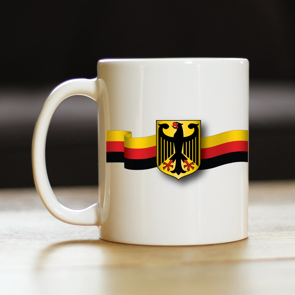 German Flag Coffee Mug - Country Pride Themed Drinking Decor and Gifts for Germans