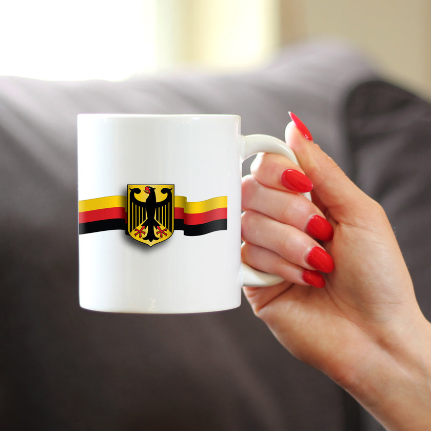 German Flag Coffee Mug - Country Pride Themed Drinking Decor and Gifts for Germans
