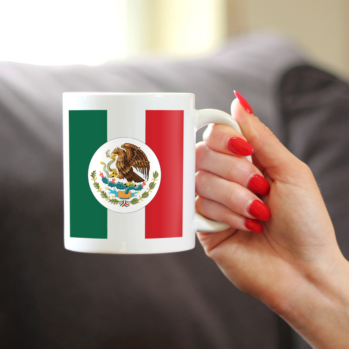 Mexico Flag Coffee Mug - Country Pride Themed Drinking Decor and Gifts for Mexicans