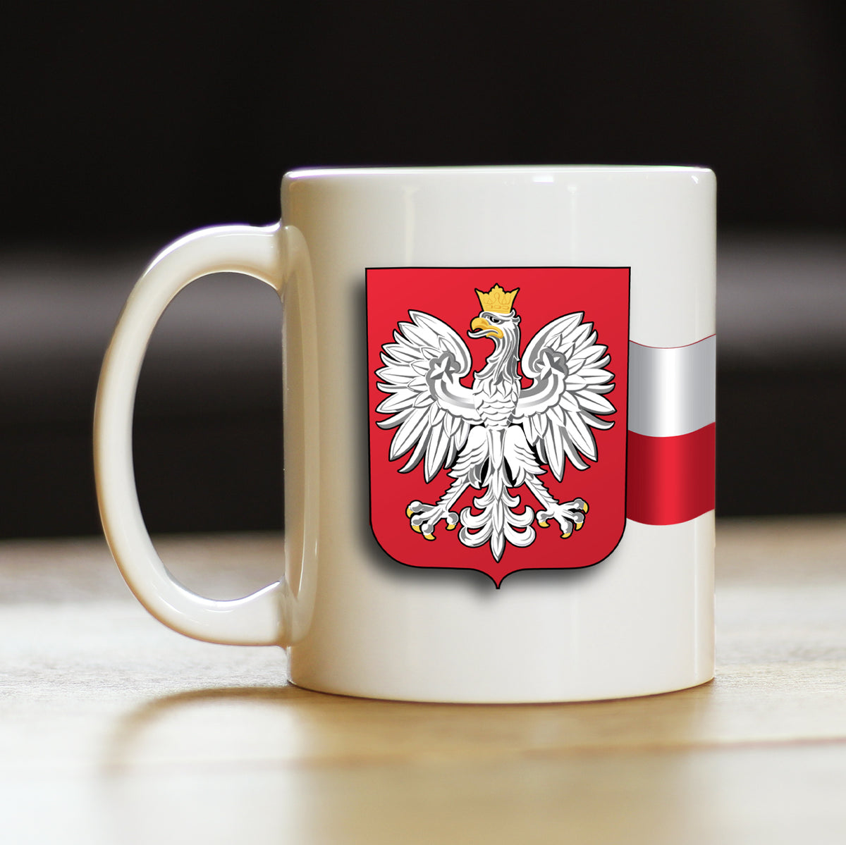 Poland Flag Coffee Mug - Country Pride Themed Drinking Decor and Gifts for Poles