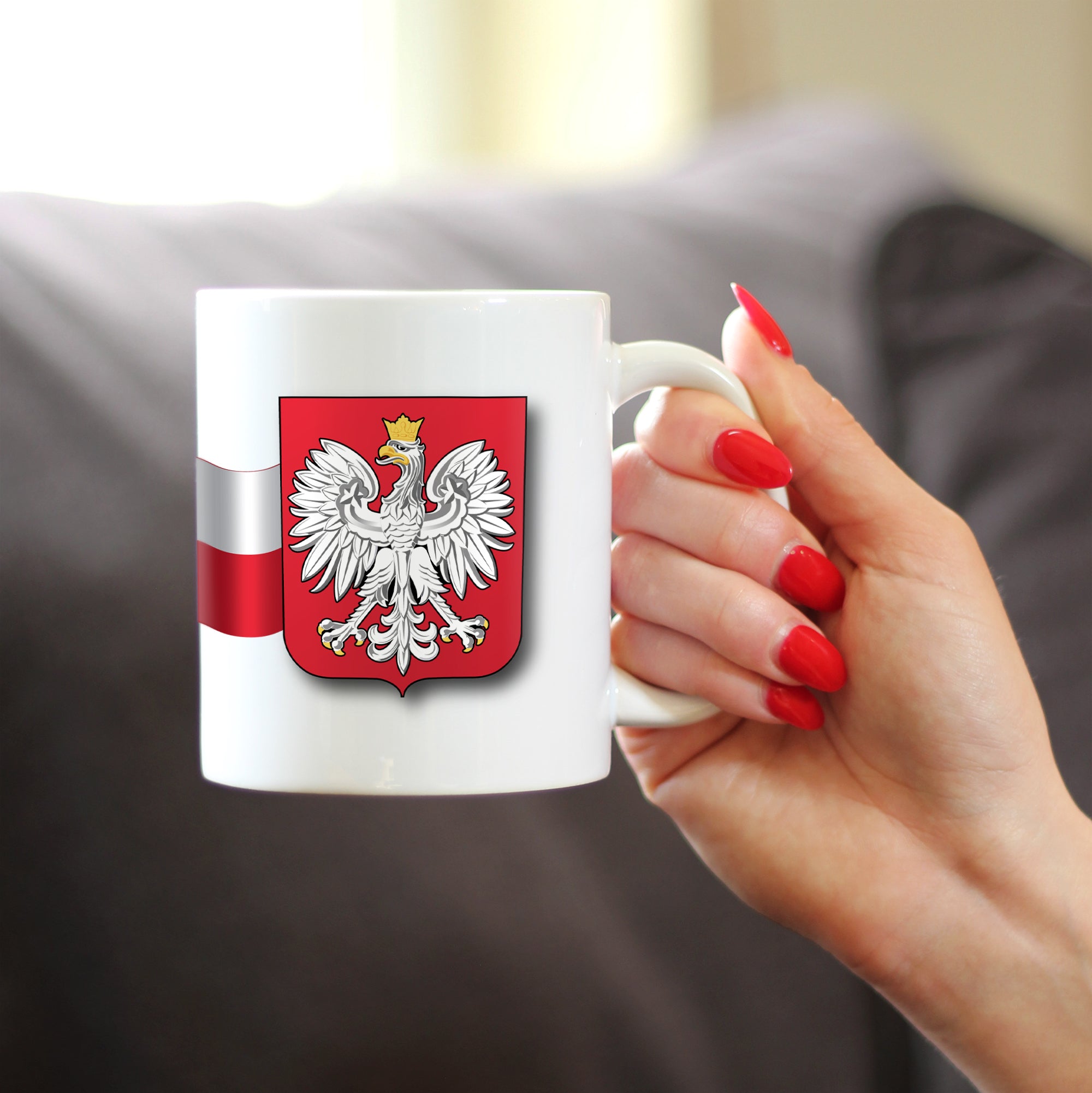 Poland Flag Coffee Mug - Country Pride Themed Drinking Decor and Gifts for Poles