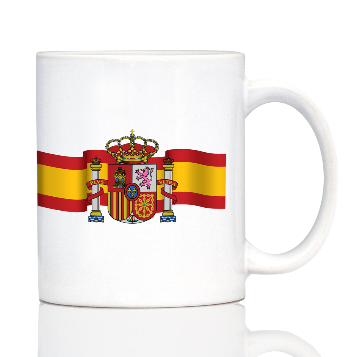 Spain Flag Coffee Mug - Country Pride Themed Drinking Decor and Gifts for Spaniards