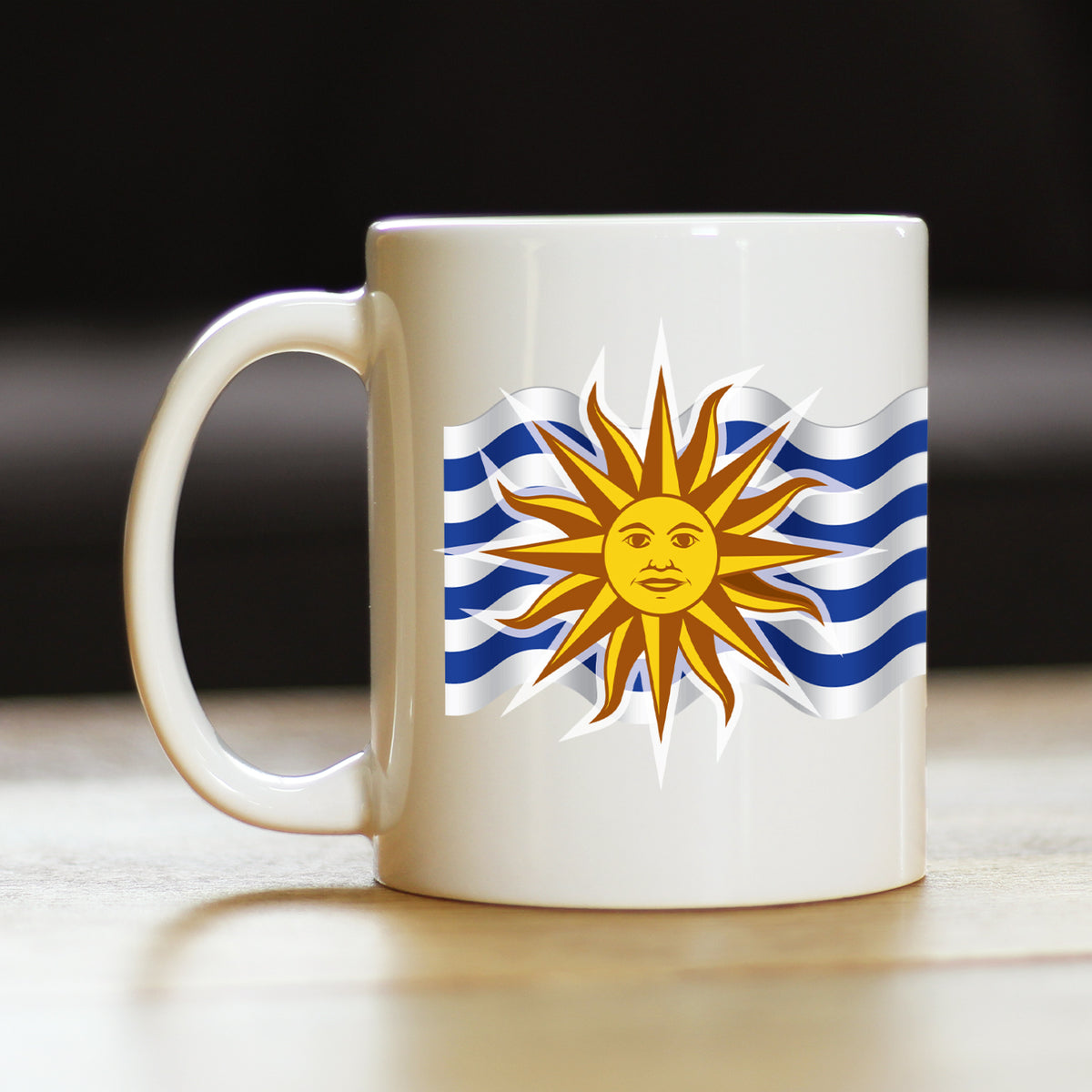 Uruguay Flag Coffee Mug - Country Pride Themed Drinking Decor and Gifts for Uruguayans