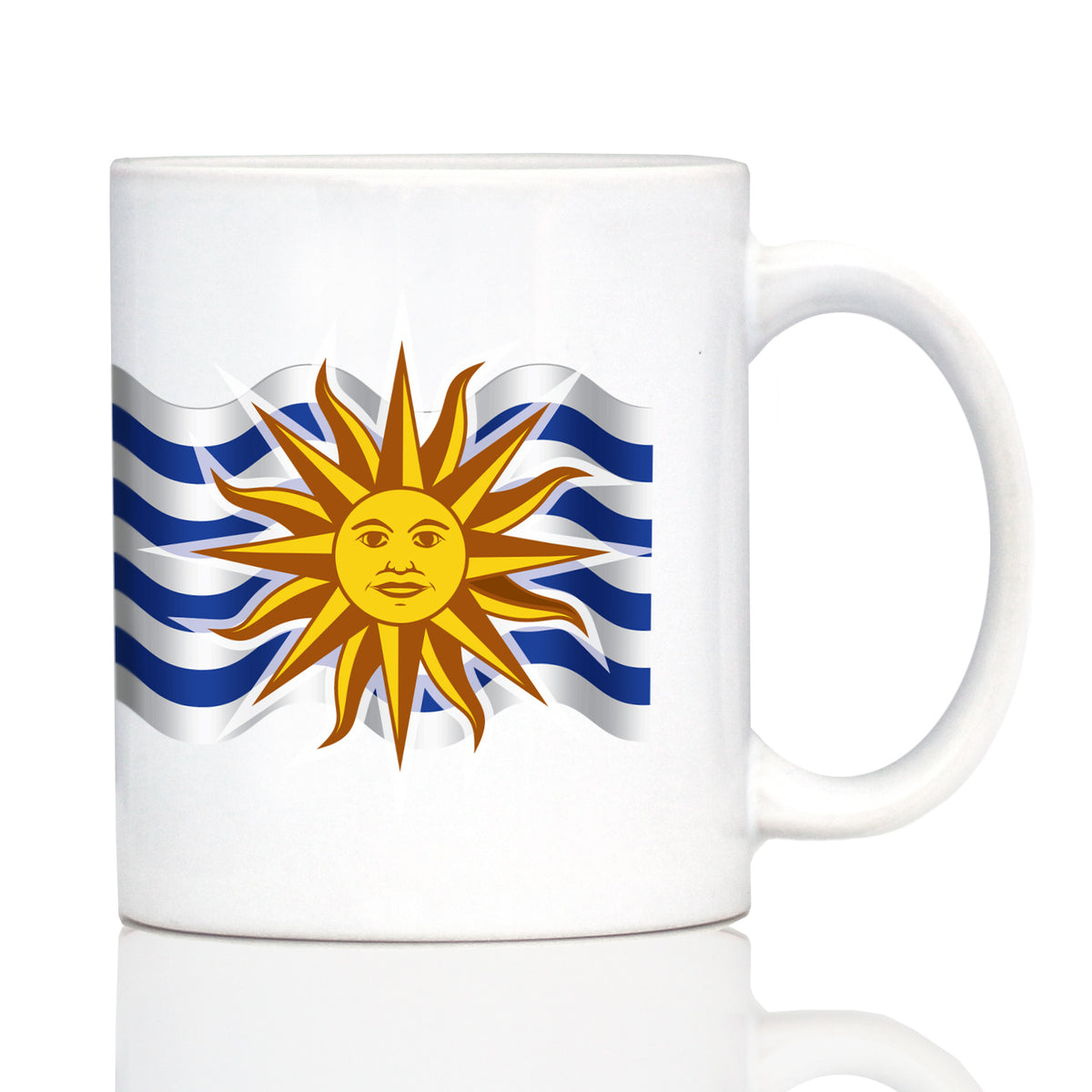 Uruguay Flag Coffee Mug - Country Pride Themed Drinking Decor and Gifts for Uruguayans