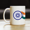 India Flag Coffee Mug Indian Gifts and Souvenirs White Ceramic Coffee Cup