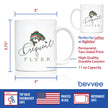 Frequent Flyer Coffee Mug Fly Fishing Accessories and Gifts White Ceramic Coffee Cup