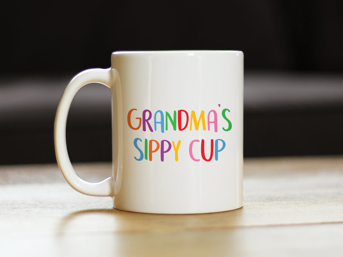 Grandma&#39;s Sippy Cup - Coffee Mug Gift for Grandmothers - Cute Birthday Cups