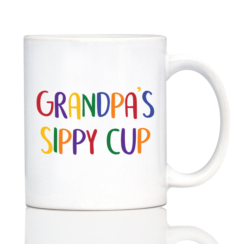 Grandpa's Sippy Cup - Coffee Mug Gift for Grandfathers - Fun Birthday Cups