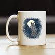 Great Horned Owl Coffee Mug Owl Decor and Bird Lover Gifts White Ceramic Coffee Cup