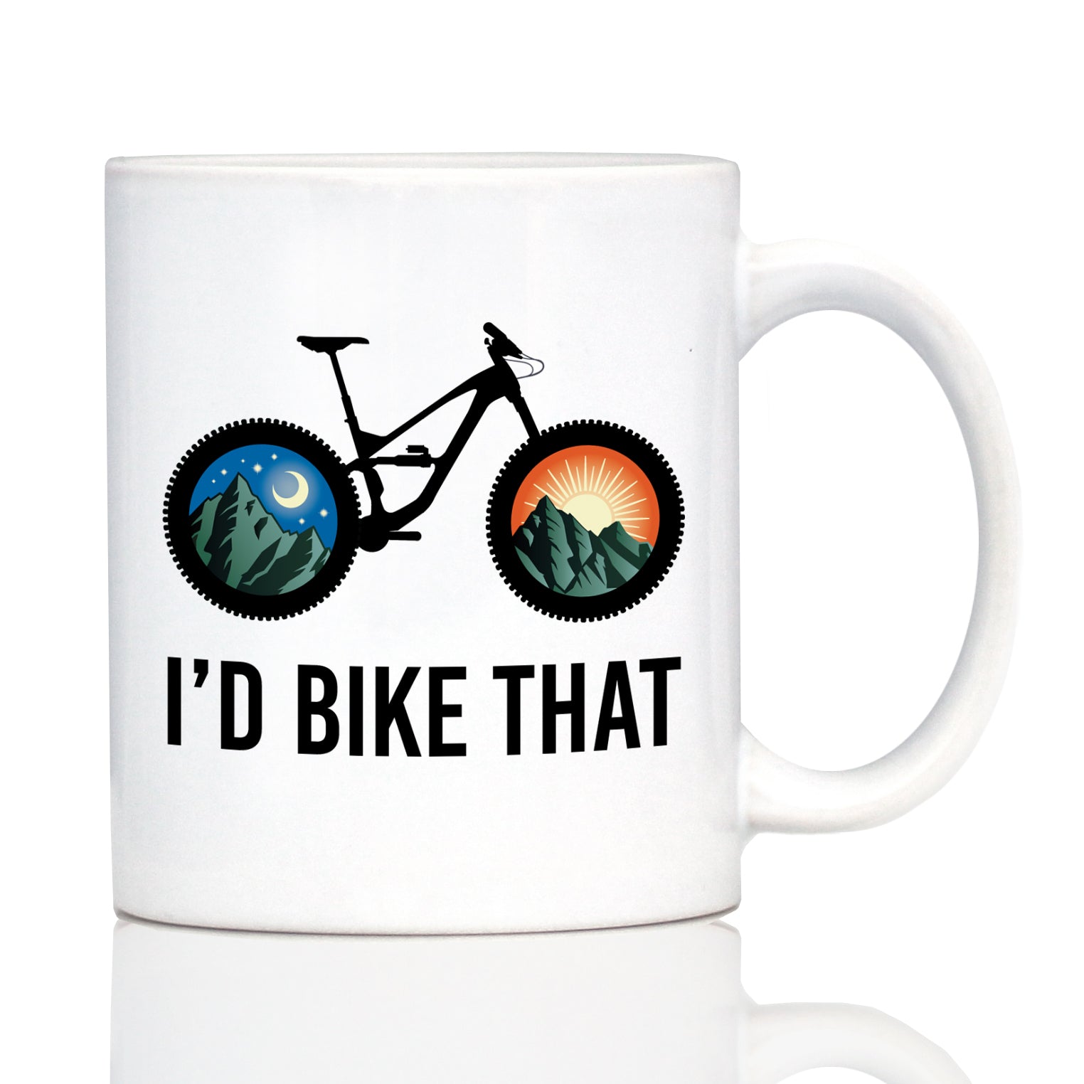I'd Bike That Coffee Mug - Bicycle Themed Decor and Gifts for Mountain Bikers