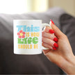 Life Should Be Coffee Mug Inspirational Gifts for Women White Ceramic Coffee Cup