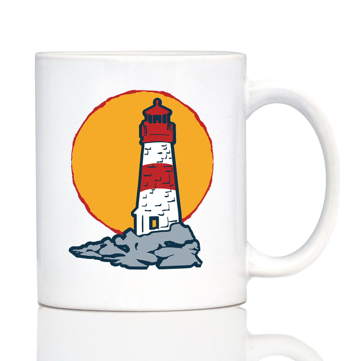 Lighthouse Coffee Mug Gifts for Women and Men - Nautical and Beach Coastal Decor