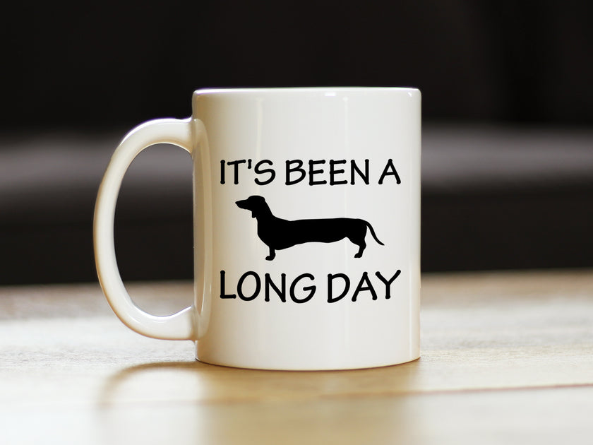 It's Been A Long Day Coffee Mug - Funny Dachshund Themed Decor and Gifts