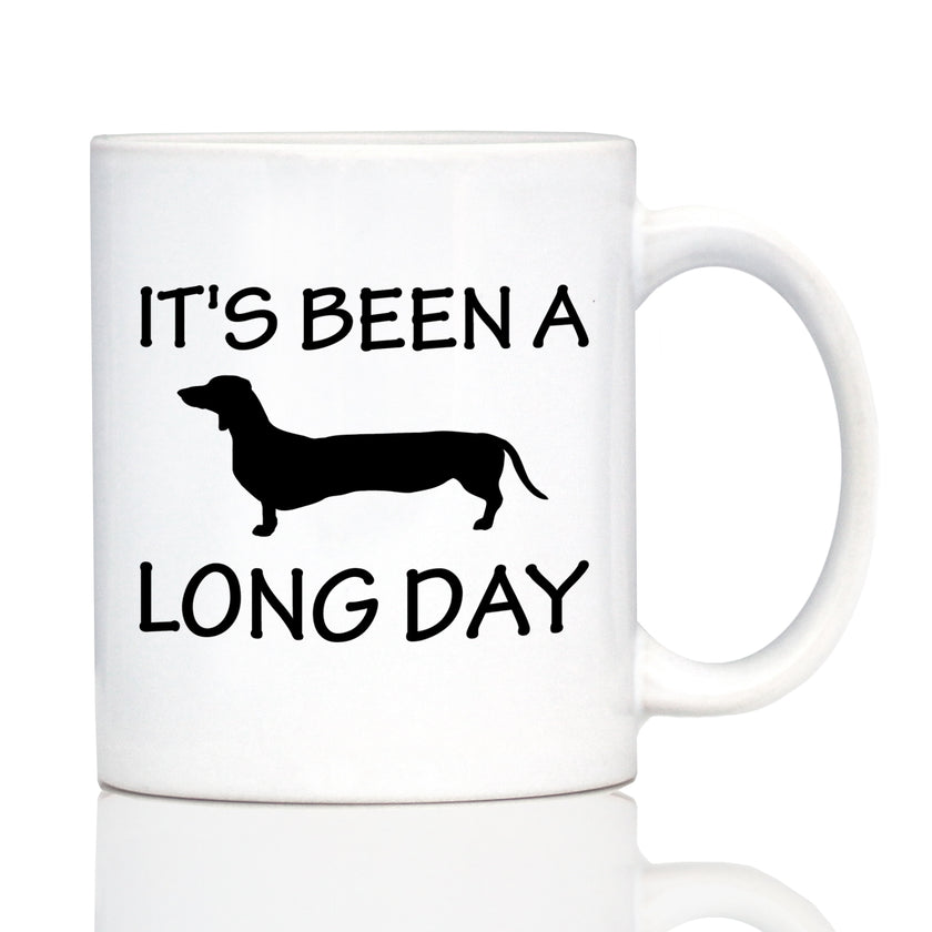 It's Been a Long Day – Cute Dachshund Engraved Glasses, Tumblers & Full Color Mugs - Funny Dachshund Themed Décor and Gifts