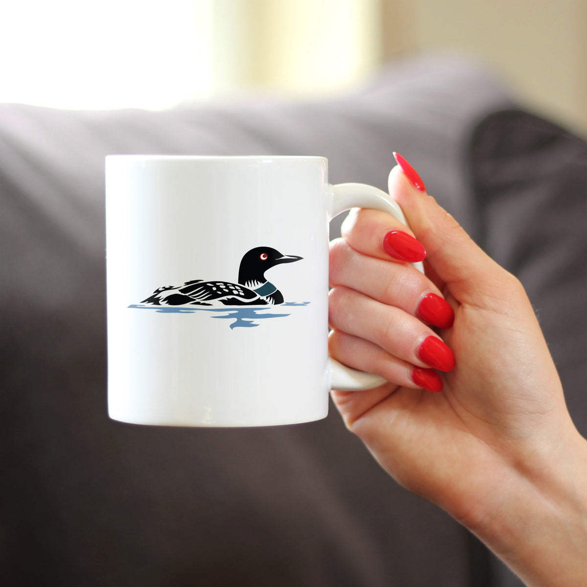 Loon Coffee Mug - Fun Bird Gifts and Lake Decor for Wildlife Lovers