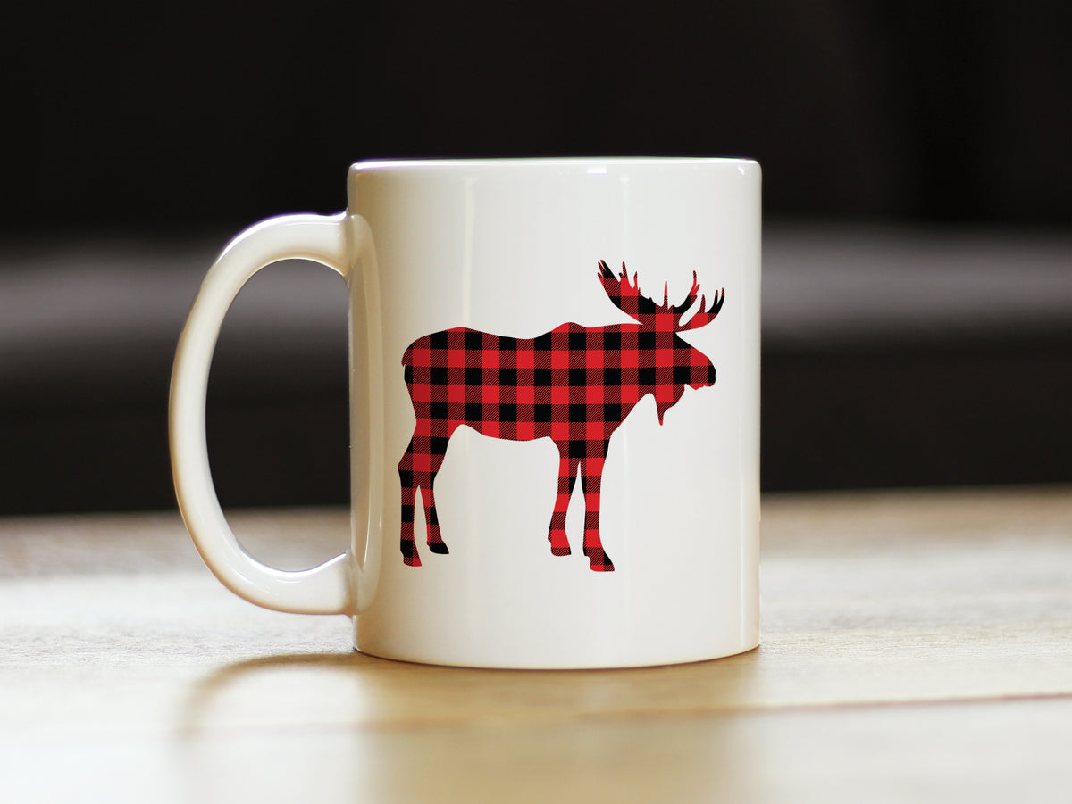 Moose Coffee Mug - Cabin Themed Gifts or Rustic Decor for Women and Men