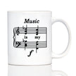 Music Is My Forte Coffee Mug - Funny Musician Gifts and Musical Accessories