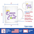 Queen of the Court Coffee Mug - Pickleball Gifts for Women - Pickleball Themed Decor