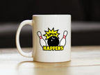 Split Happens - Bowling Coffee Mug - Funny Bowling Gifts and Decor for Bowlers