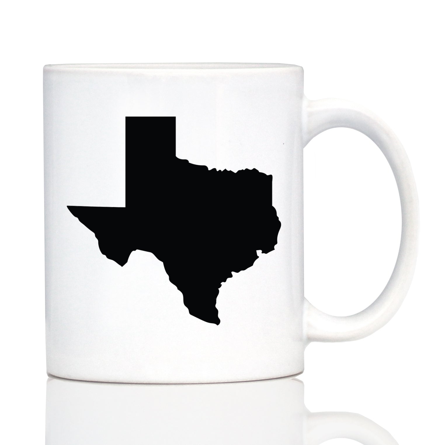 Texas State Outline Coffee Mug - State Themed Drinking Decor and Gifts for Texans