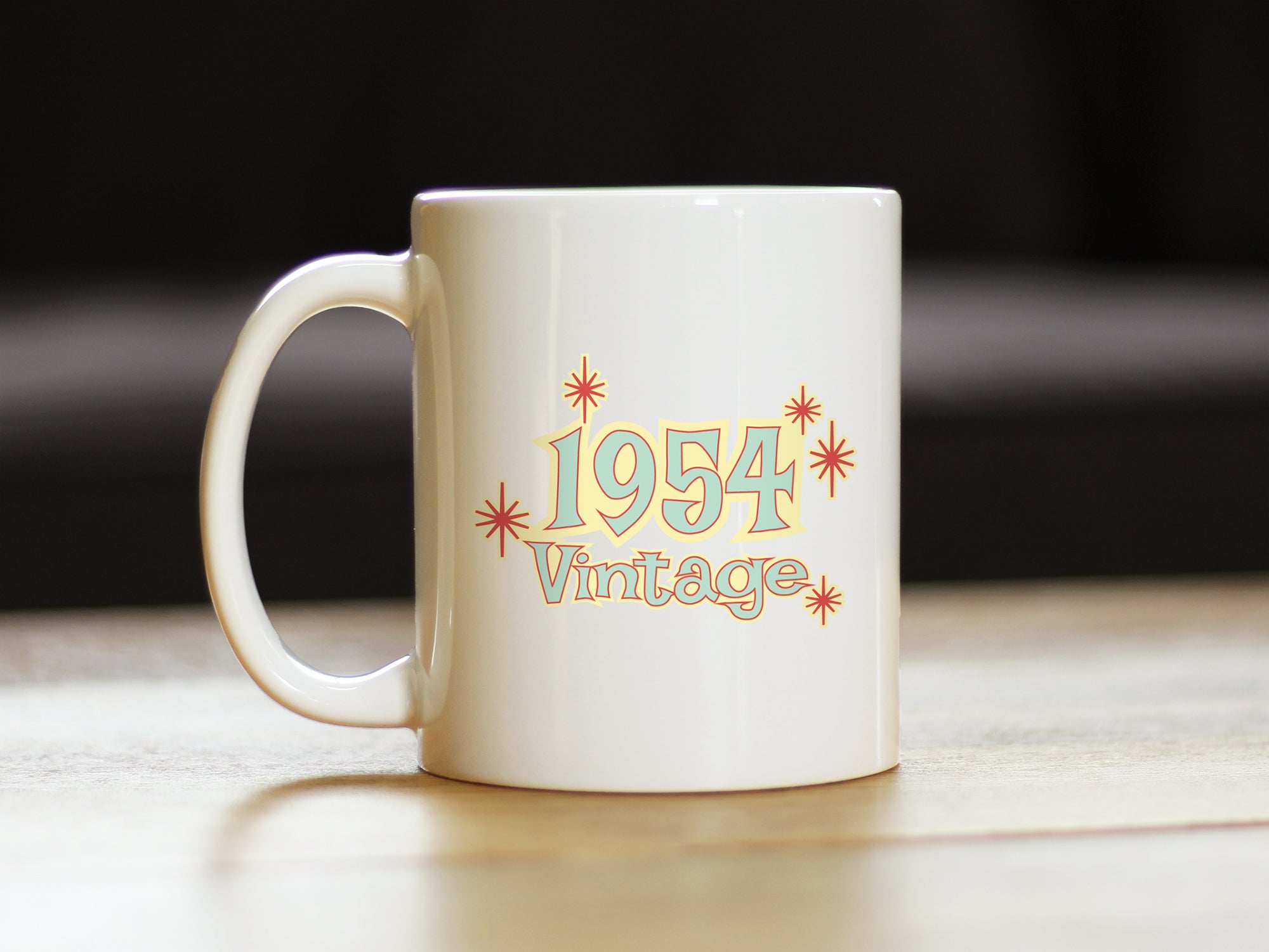 Vintage 1954 - Fun 72nd Birthday Coffee Mug Gifts for Men & Women Turning 72 - Retro Coffee Cups
