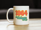 Vintage 1964 - Fun 62nd Birthday Coffee Mug Gifts for Men & Women Turning 62 - Retro Coffee Cups