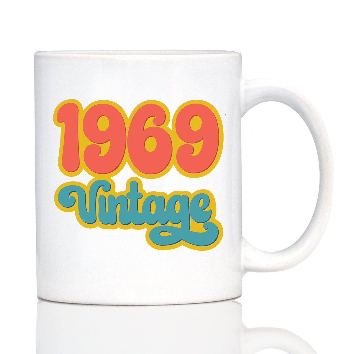 Vintage 1969 - Fun 55th Birthday Coffee Mug Gifts for Men &amp; Women Turning 55 - Retro Coffee Cups